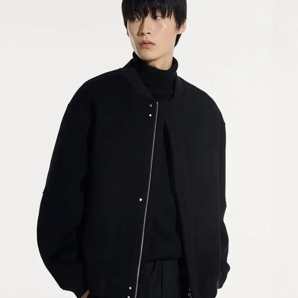 [BUNJANG] Siecle Wool Stadium Jacket (Black) M / 시에클 울 스타디움 자켓 (블랙) M