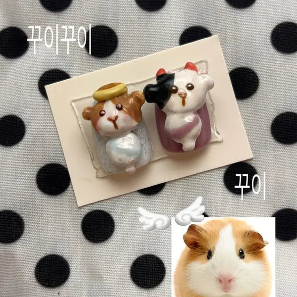 [BUNJANG] Angel Witch Nail Tips - Set of 2 (Thumb Tips) / 천사기니 악마기니 엄지네일팁2 piece