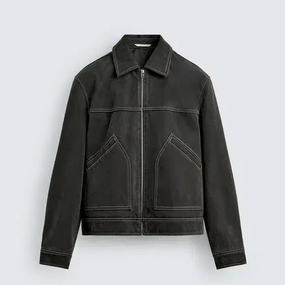 [BUNJANG] Zara Washed Effect Stitch Jacket / 자라 워싱 이펙트 스티치 자켓 (M/L)