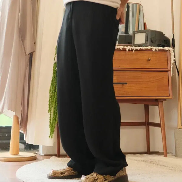 [BUNJANG] Maison Margiela 15FW Turn-Up Wide Slacks / 마르지엘라 15fw 턴업 와이드 슬랙스