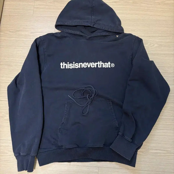 [BUNJANG] thisisneverthat Navy Hoodie / [L] 디스이즈네버댓 후드티 네이비