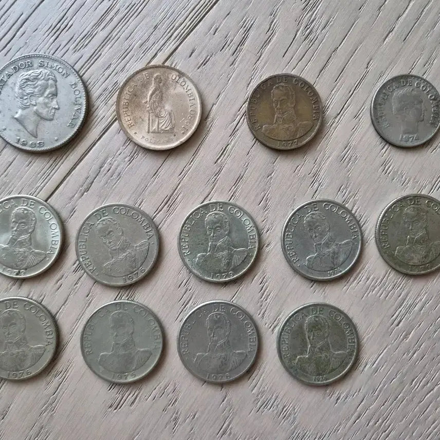 [BUNJANG] Colombia Coin Set 1974-1976 / 콜롬비아 주화 세트 1974-1976