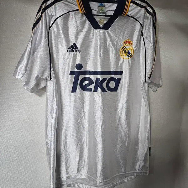 [BUNJANG] Adidas Real Madrid 98/99 Retro Short Sleeve Jersey XL / 아디다스 ADIDAS 레알마드리드 98/99레트로올드반팔 유니폼XL