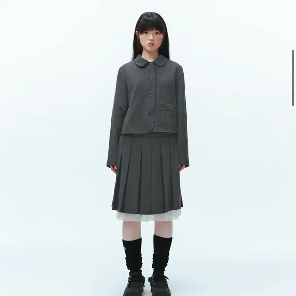 [BUNJANG] Koiseio Ribbon Jacket + Gima Skirt Set / 코이세이오 세트 리본자켓1 +지마 0