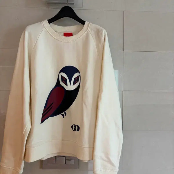 [BUNJANG] Lucky Chouette Ivory Sweatshirt / 럭키슈에뜨 아이보리 맨투맨 36