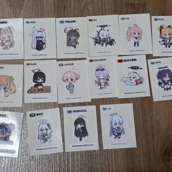 [BUNJANG] Blue Archive Sticker Set / 블루아카이브 띠부실 일괄