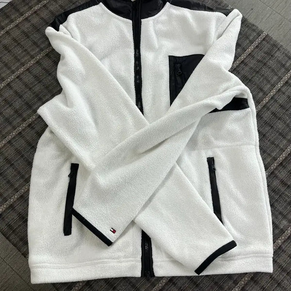 [BUNJANG] Tommy Hilfiger White Fleece Jacket / 타미힐피거 화이트 플리스 자켓