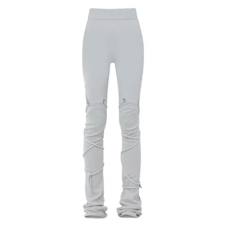 [BUNJANG] Ojos String Warmer Leggings Grey / 오호스 스트링 워머 레깅스 그레이