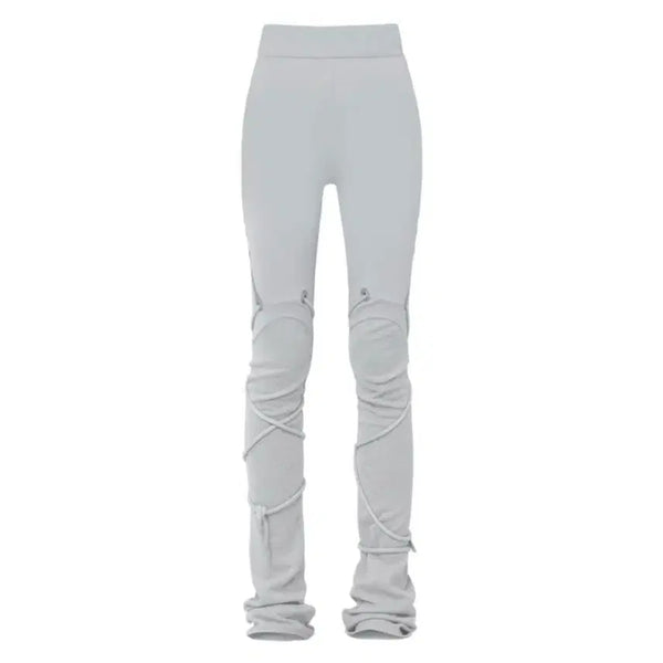 [BUNJANG] Ojos String Warmer Leggings Grey / 오호스 스트링 워머 레깅스 그레이