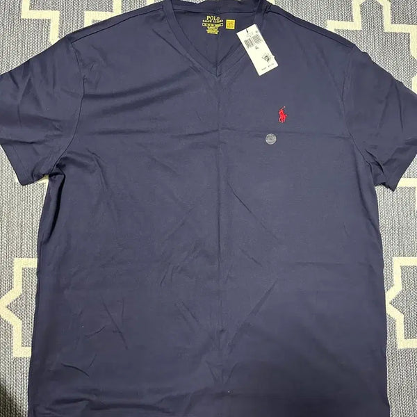 [BUNJANG] Polo Ralph Lauren V-Neck T-Shirt Navy XL / (새상품) 폴로 V넥 반팔티 네이비 XL