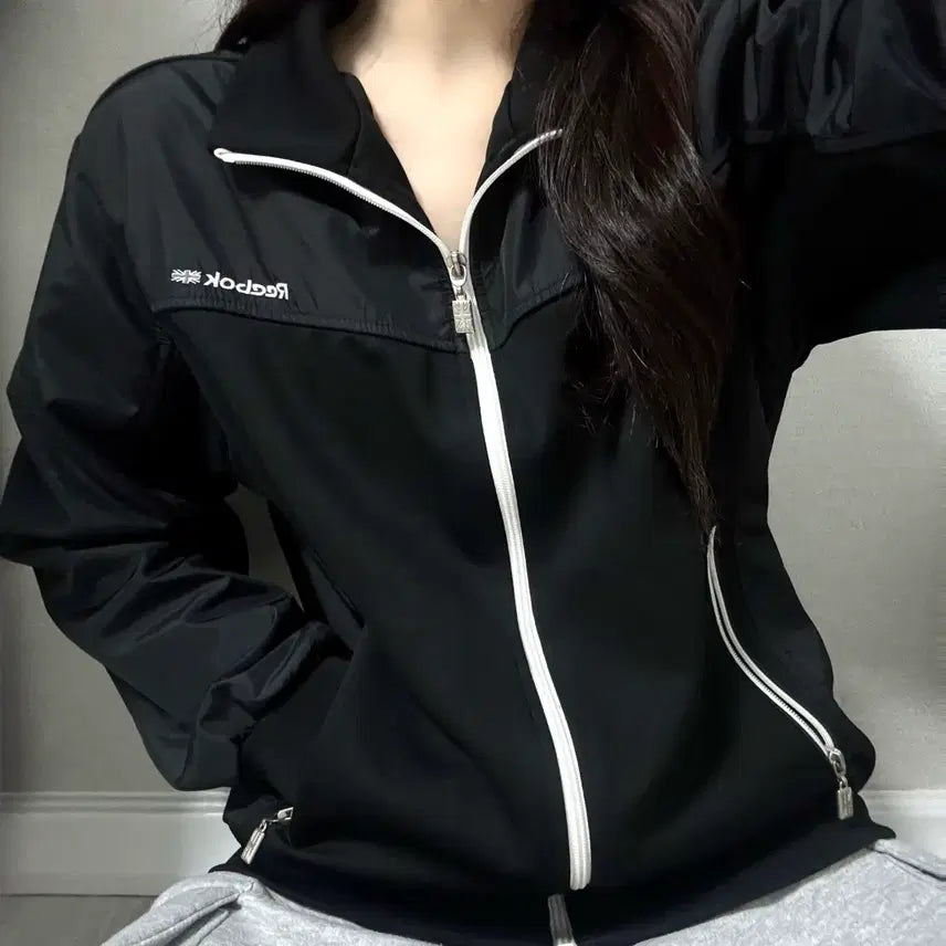 [BUNJANG] Reebok Zip-Up Track Jacket / 리복져지집업/트레이닝/바막집업/브랜드/옷/아우터/블랙