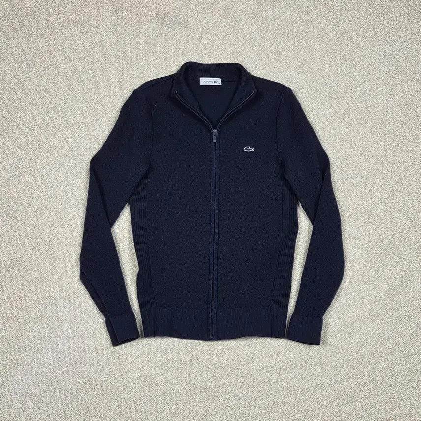 [BUNJANG] Lacoste Wool Blend Full Zip-Up Knit Cardigan / [라코스테] 울 블렌드 풀집업 니트 가디건 | A00634