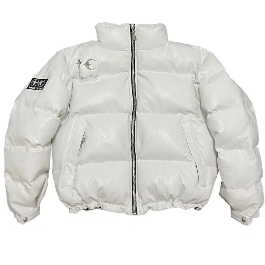 [BUNJANG] THUG CLUB Leather Padded Jacket Size 1 / 떠그클럽 레더패딩 1사이즈 판매