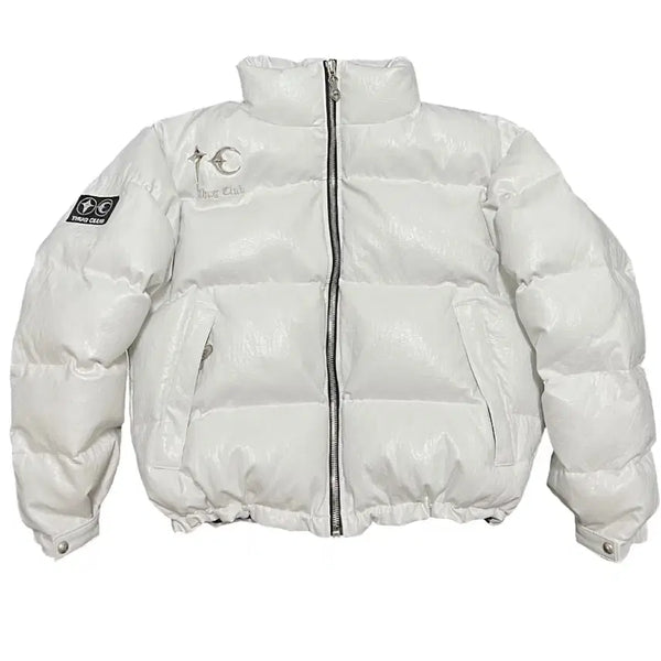 [BUNJANG] THUG CLUB Leather Padded Jacket Size 1 / 떠그클럽 레더패딩 1사이즈 판매