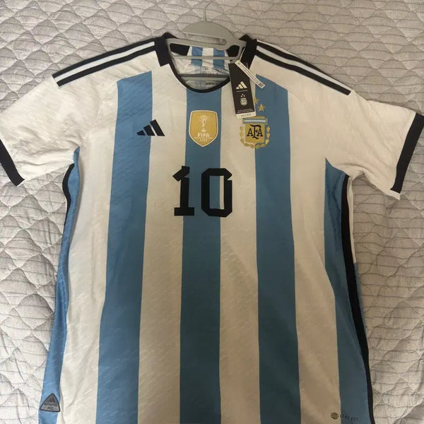 [BUNJANG] Argentina 22-24 Authentic 3-Star Messi Jersey / 22카타르월드컵 아르헨티나 어센틱 3성 메시 유니폼