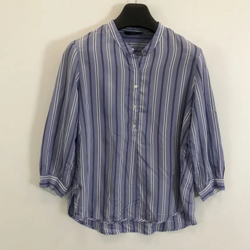 [BUNJANG] Hazzys Women's Collarless Blouse Shirt Size 90 / 헤지스 논카라 블라우스 셔츠 [여성90]