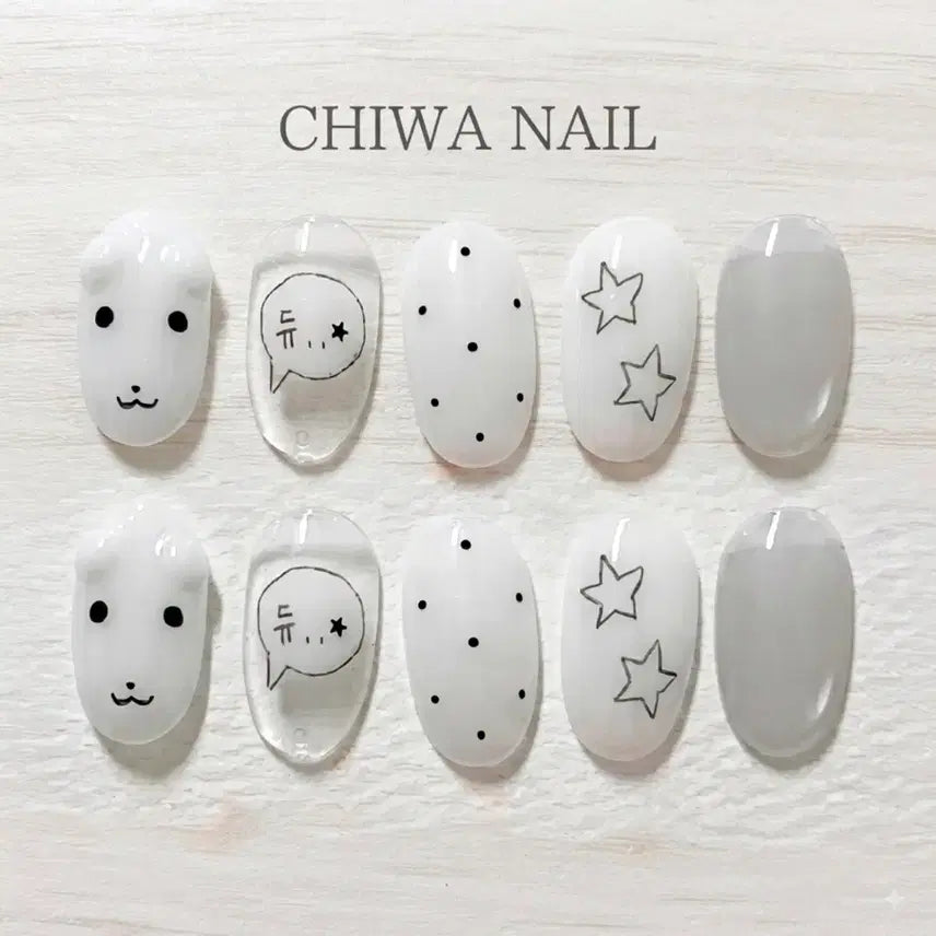 [BUNJANG] Custom Handmade Nail Tips - Gnadie Dew / 주문제작 가나디 듀.. 별 수제 네일팁