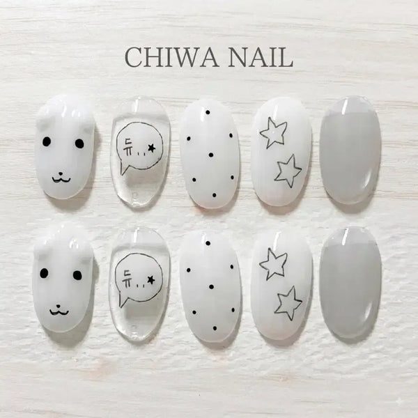 [BUNJANG] Custom Handmade Nail Tips - Gnadie Dew / 주문제작 가나디 듀.. 별 수제 네일팁