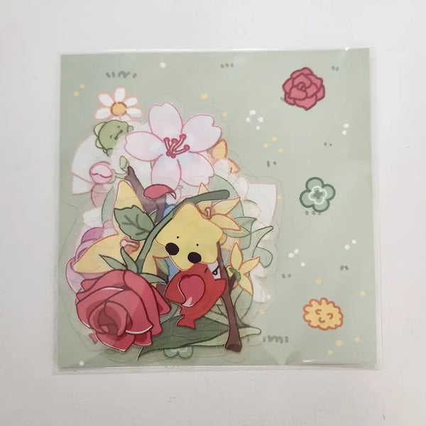 [BUNJANG] Pixelari Spring Goods Big Sticker Set ( 잠뜰, 라더, 덕개, 각별, 공룡, 수현 ) / 픽셀리 잠뜰 봄굿즈 빅스티커 라더덕개각별공룡수현