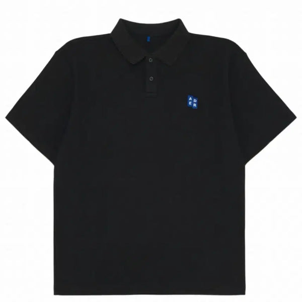 [BUNJANG] Ader Error Significant TRS Tag Polo T-Shirt Black / [XL] 아더에러 시그니피컨트 TRS 태그 폴로 티셔츠 01 블랙