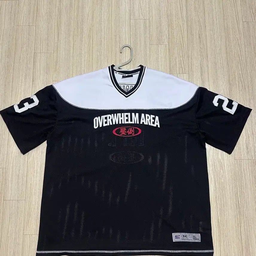 [BUNJANG] ABDO Rugby Jersey Black White Size 2 / 압도 럭비 저지 블랙 화이트 2사이즈