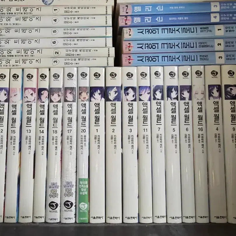 [BUNJANG] Assorted Light Novel Bundle (Approx. 60 Volumes) / 엑셀월드 외 라이트노벨 한박스(약 60권) 묶음 할인판매