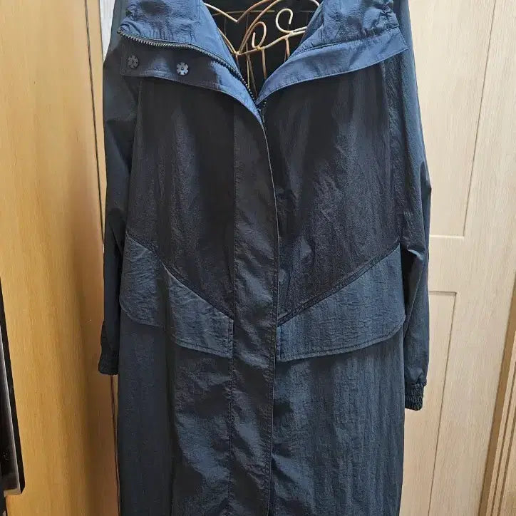 [BUNJANG] KUHO Hooded String Long Jumper Outer / KUHO 구호 후드 스트링 롱 점퍼/아우터 66 size