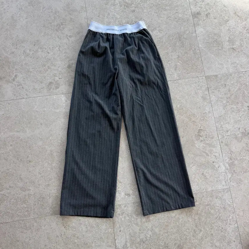 [BUNJANG] Alexander Wang Charcoal Wide-Leg Slacks Pants / 알렉산더왕 와이드 팬츠 슬랙스