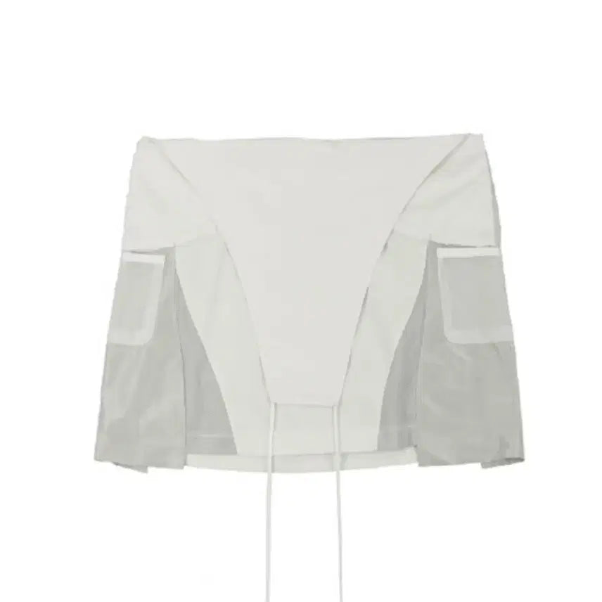 [BUNJANG] OHOS Sai Mesh Overall Skirt Off White / 오호스 싸이 메쉬 오버롤 스커트