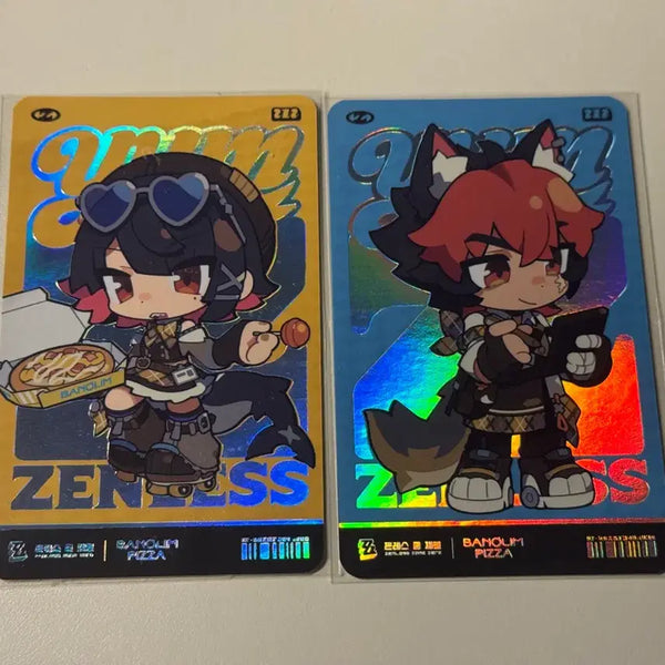 [BUNJANG] Zenless Zone Zero (ZZZ) Banalim Pizza Collaboration Photocard Set (2 Types) / 젠레스 존 제로 젠존제 반올림피자 콜라보 포토카드 SD 2종