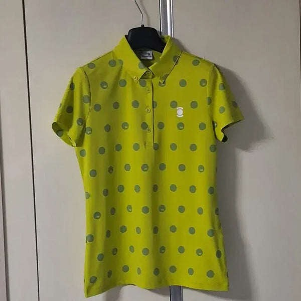 [BUNJANG] W.Angle Golf Women's Size 90 Short-Sleeve Polo Shirt / ,최상급)와이드앵글 골프 카라티 90 여