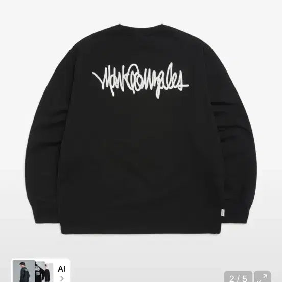 [BUNJANG] Mark Gonzales Black Long Sleeve T-Shirt / 마크곤잘레스 긴팔 티셔츠 블랙 롱슬리브 와릿이즌
