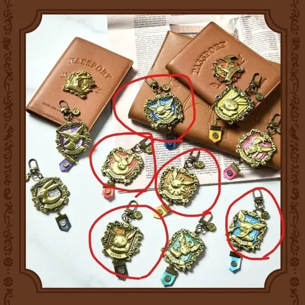 [BUNJANG] Pokemon Store Metal Keyring Bundle Set (Eevee, Flareon, Jolteon, Glaceon, Vaporeon) / (5종 일괄) 포켓몬스토어 메탈 키링 (이브이, 부스터, 쥬피썬더, 글레이시아, 샤미드)