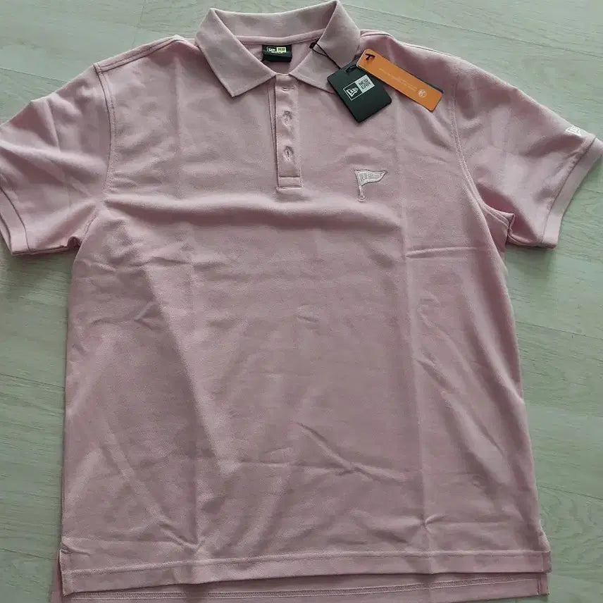 [BUNJANG] New Era Golf Pink Short Sleeve Polo T-Shirt L / 뉴에라 골프 핑크 반팔 카라티 L (새상품)