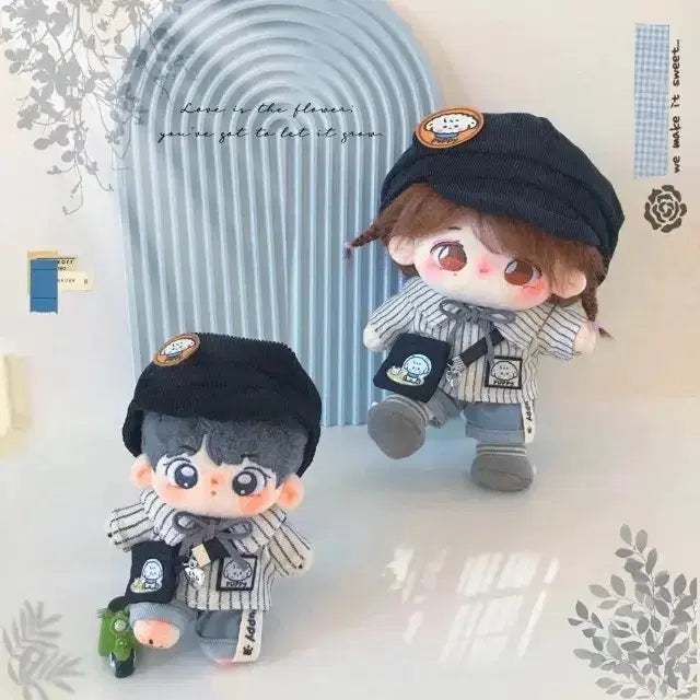 [BUNJANG] 10cm Doll Clothes 'Meow Cat Travelogue' Dog Walking Set / 10cm 솜인형 옷장 야옹캣 여행기 강아지 산책