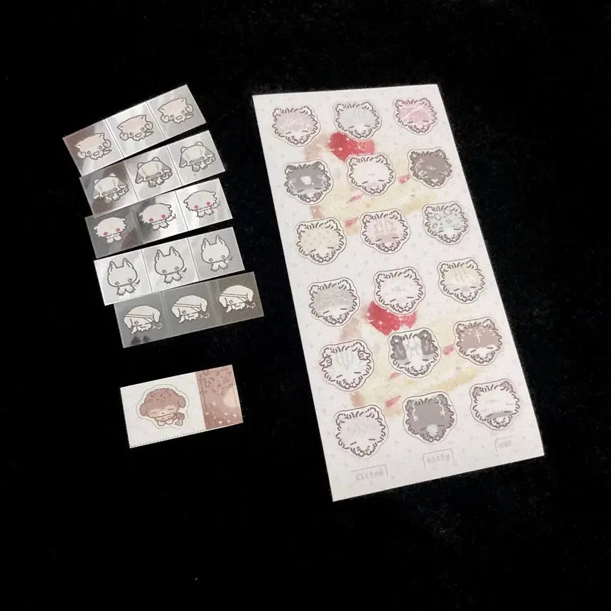 [BUNJANG] Dolgyeokim 'Monsters' Anjolynajelly Cat Nekko Sticker Pack / 돌격님 괴수 스티커 안졸리나젤리 고양이 네코 통판