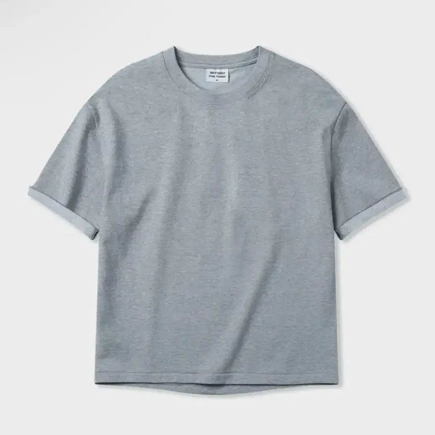 [BUNJANG] Gwangmandu x Yarr Collaboration Cropped Short-Sleeve T-Shirt (Melange Grey) / 광만두 콜라보 YARR 크롭 반소매 티셔츠 [멜란지 그레이]