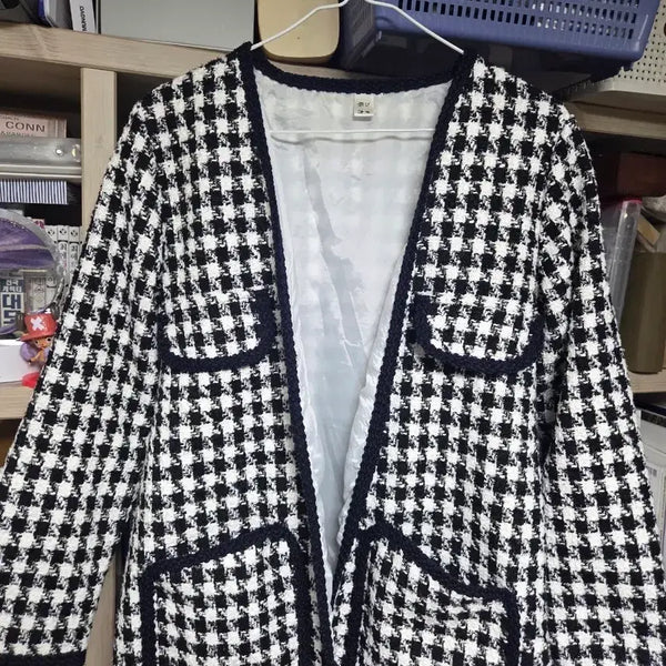[BUNJANG] Modern Houndstooth Check Jacket / 모던한 하운드체크 자켓