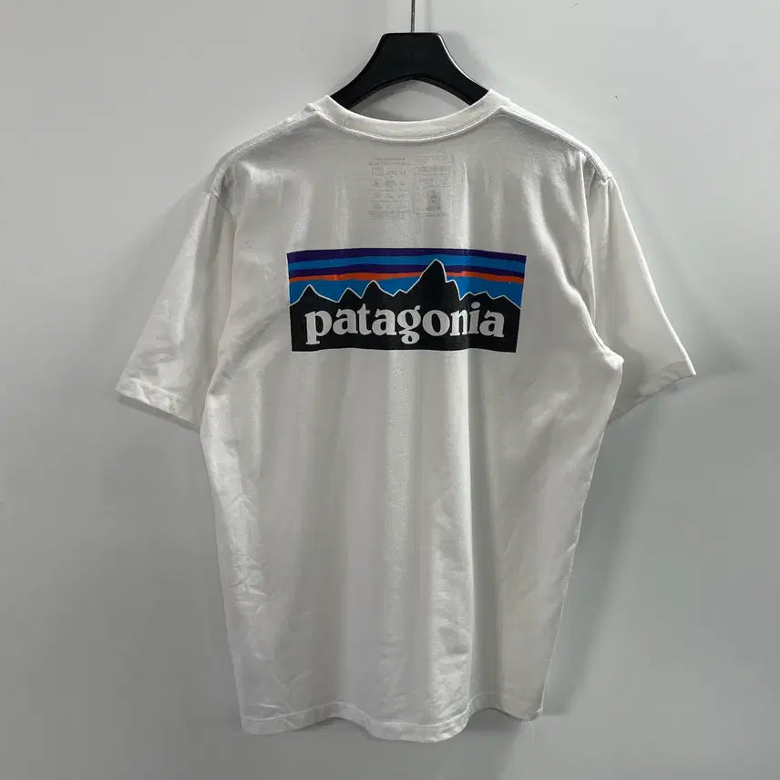 [BUNJANG] Patagonia Big Logo White T-shirt / 파타고니아 빅로고 화이트 반팔티 (on.1818)