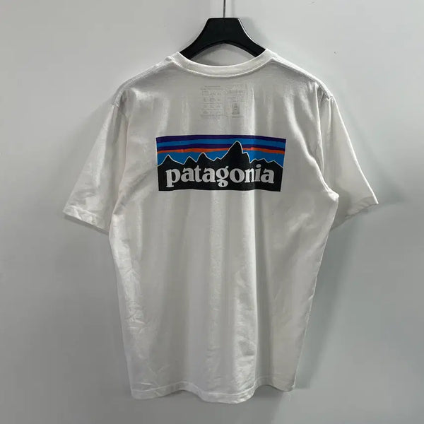 [BUNJANG] Patagonia Big Logo White T-shirt / 파타고니아 빅로고 화이트 반팔티 (on.1818)