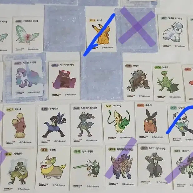 [BUNJANG] Pokemon Party Seal Season 5 Bundle Set (30th Anniversary) / 포켓몬띠부씰 27종 시즌5 띠부씰  30주년띠부씰