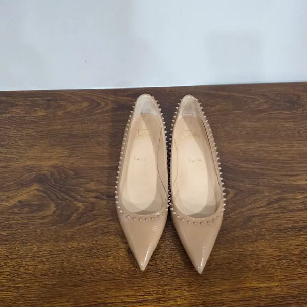 [BUNJANG] Christian Louboutin Studded Flat Shoes / 크리스찬루부탱 스터드 플랫슈즈 35반