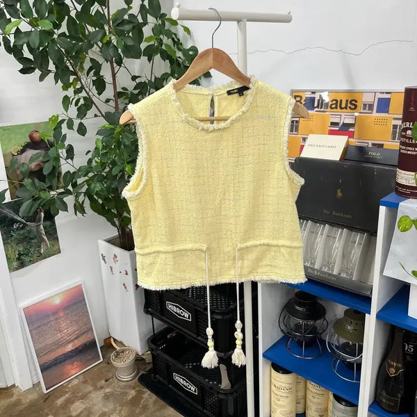 [BUNJANG] Maje Tweed Sleeveless Top Size 2 / 마쥬 트위드 슬리브리스 2