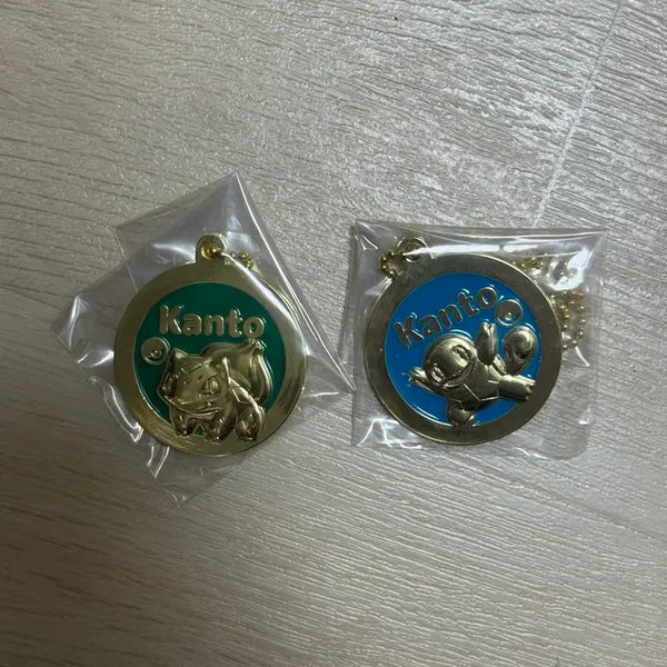 [BUNJANG] Pokemon 30th Anniversary Ichiban Kuji Prize J Metal Charm Bulbasaur & Squirtle Bundle Set / 포켓몬스터 30주년 제일복권 J상 메탈참 이상해씨 꼬부기 일괄