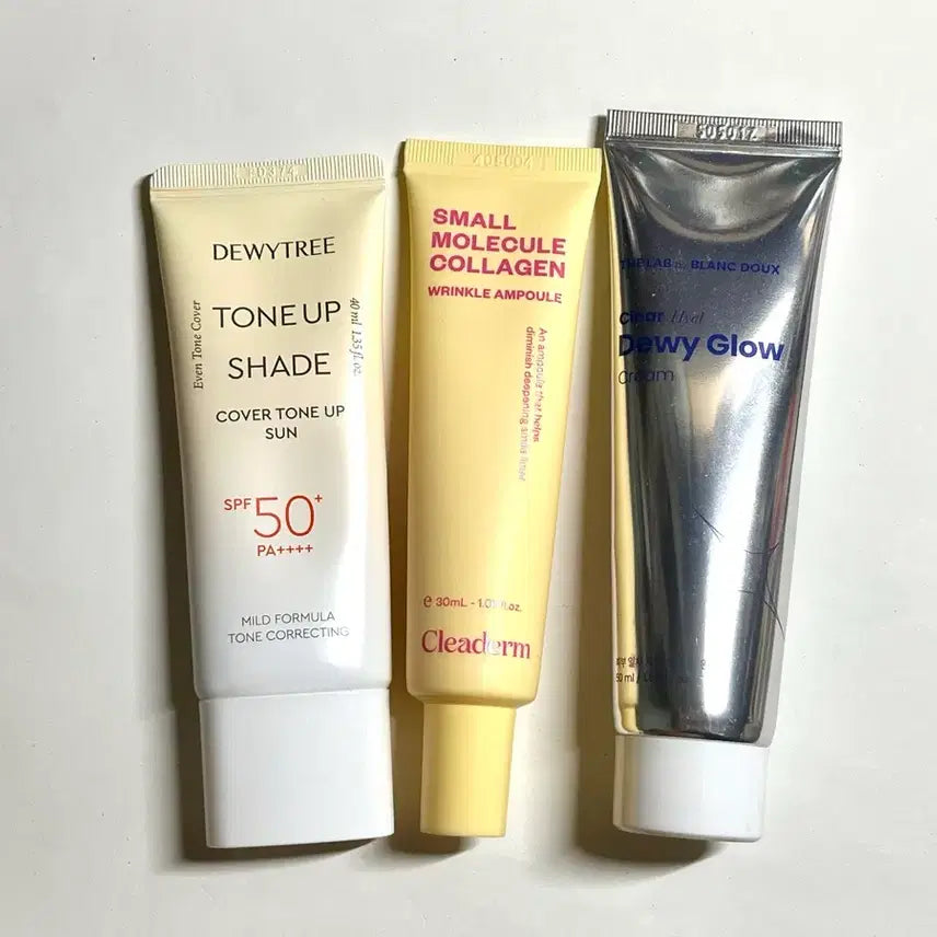 [BUNJANG] Daiso Sun Cream, Ampoule Serum, Water Glow Cream Bundle / 일괄)다이소 선크림 앰플세럼 물광크림 화장품