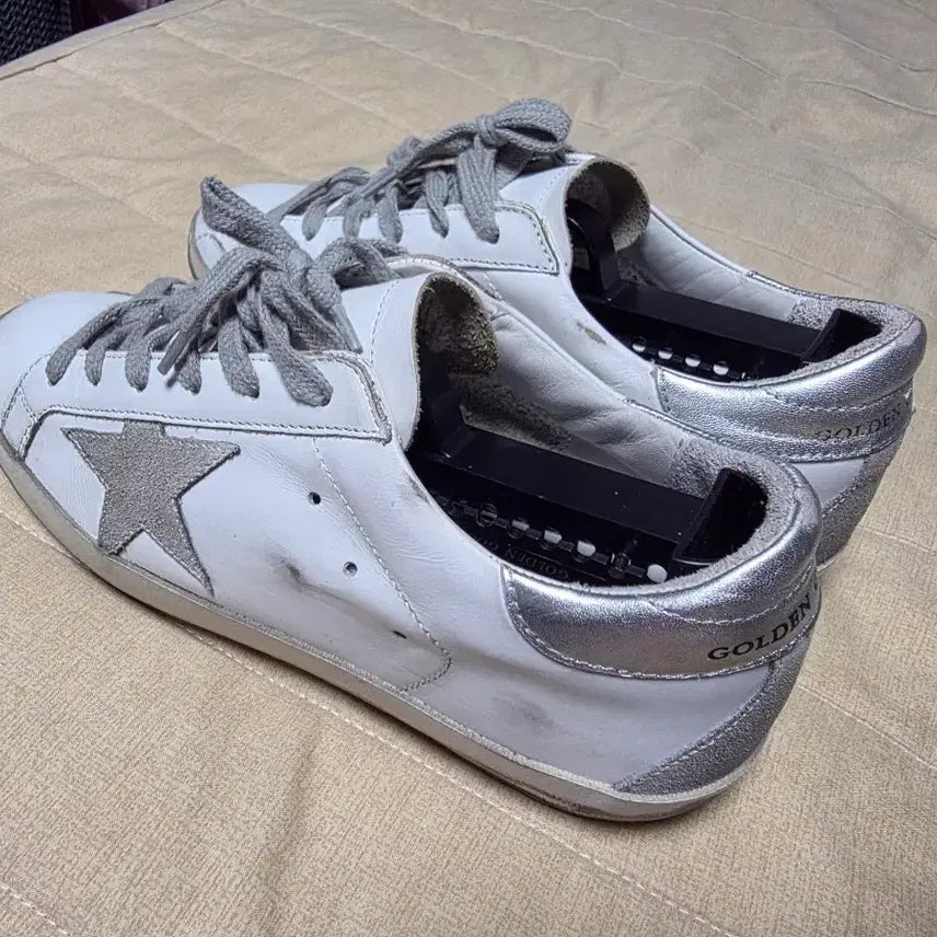 [BUNJANG] Golden Goose Superstar White Silver Tab Sneakers / 골든구스 슈퍼스타 화이트 실버탭