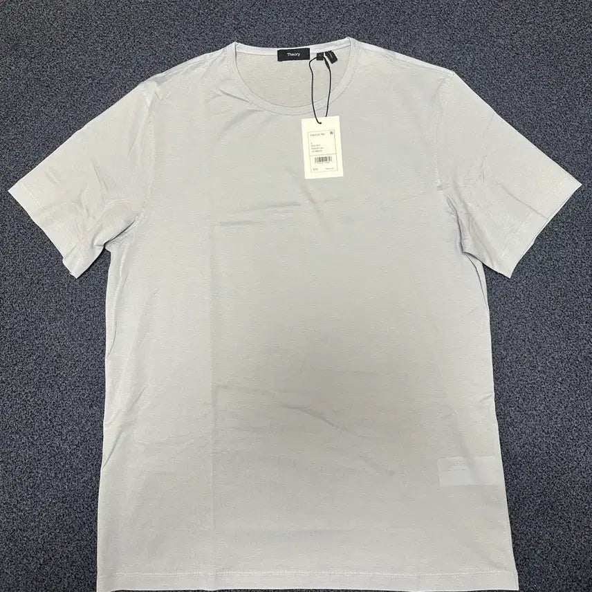 [BUNJANG] Theory Luxe Cotton T-Shirt, Size L, Sky Blue, New / (새상품)띠어리 theory 럭스코튼 프리사이즈 티셔츠 L 라지