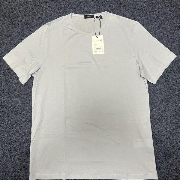 [BUNJANG] Theory Luxe Cotton T-Shirt, Size L, Sky Blue, New / (새상품)띠어리 theory 럭스코튼 프리사이즈 티셔츠 L 라지