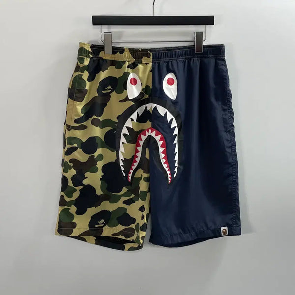 [BUNJANG] BAPE Split Camo Shark Swim Pants / 베이프 스플릿 카모 샤크 스윔팬츠 (onp.108)