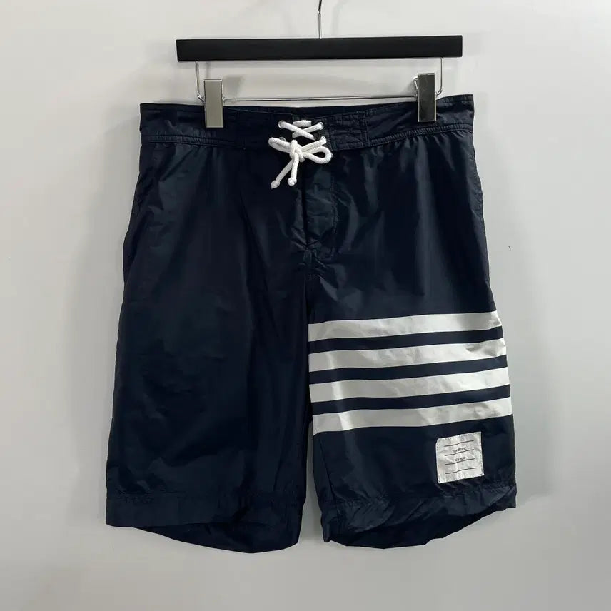 [BUNJANG] Thom Browne Navy Stripe Swim Shorts / 톰브라운 네이비 사선 스윔팬츠 (onp.123)